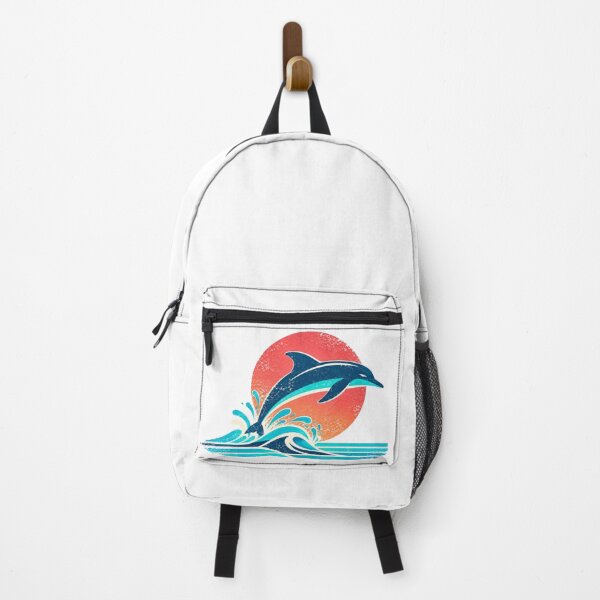 Item preview, Time Machine – 1992 Retro Dolphin Sunset | Vintage 90s Ocean Art designed and sold by Vibe04.