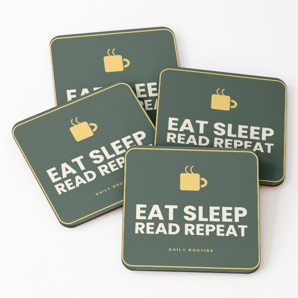 Item preview, Eat Sleep Read Repeat Book Lover Sticker Reader Gift Bookworm designed and sold by Coco Zone .