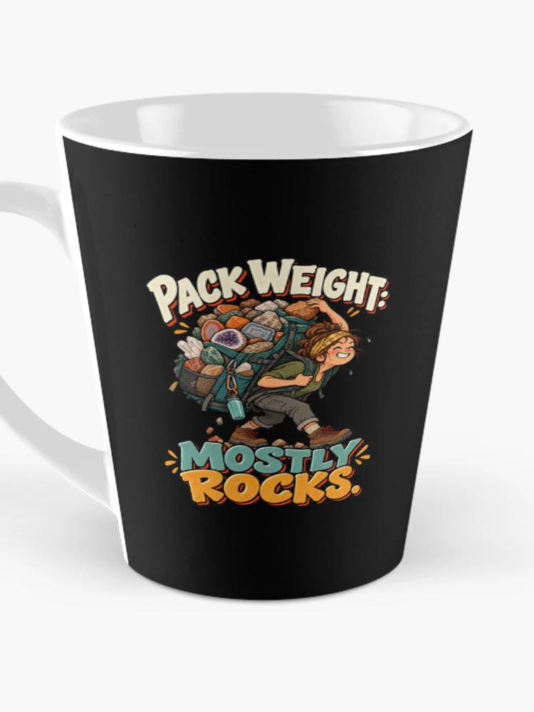 Thumbnail 3 von 4, Kaffeebecher, Funny Rockhounding Rock Collector Pack Weight Humor designt und verkauft von MOTIFOLK.