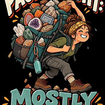 Vorschaubild zum Design Funny Rockhounding Rock Collector Pack Weight Humor von MOTIFOLK