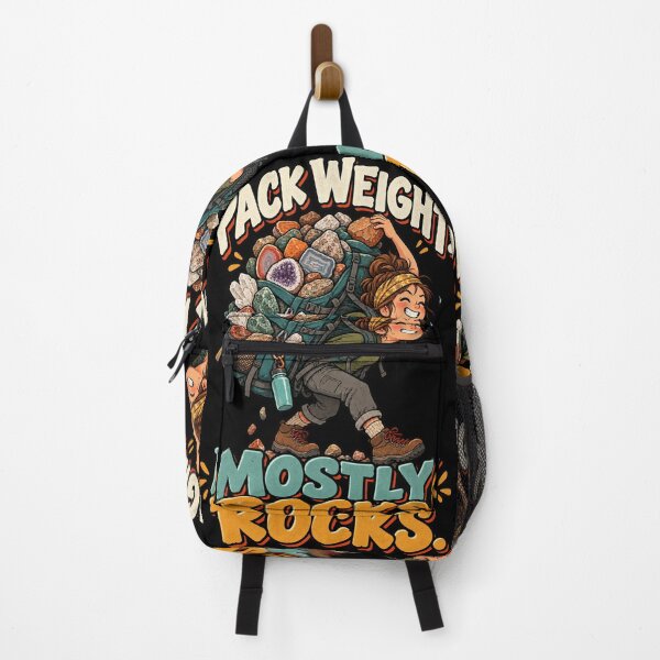 Item preview, Funny Rockhounding Rock Collector Pack Weight Humor designed and sold by MOTIFOLK.