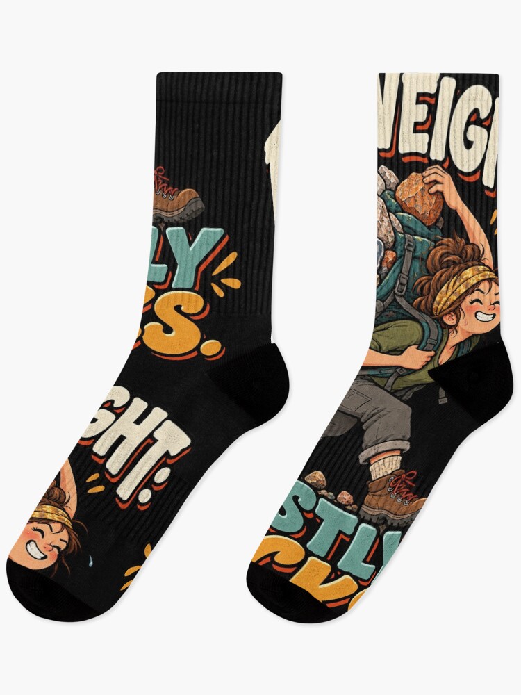 Thumbnail 1 von 5, Socken, Funny Rockhounding Rock Collector Pack Weight Humor designt und verkauft von MOTIFOLK.