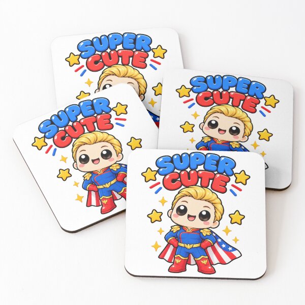 Item preview, Super Cute Chibi Superhero – Kawaii Patriotic Hero Art designed and sold by My-Cute-Designs.