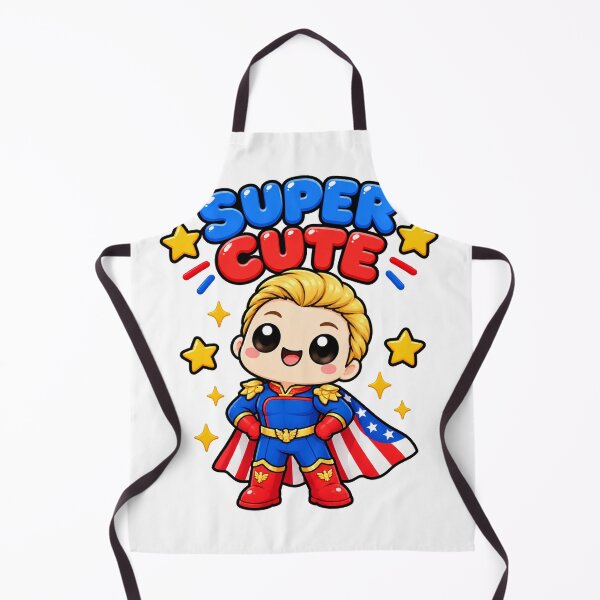 Item preview, Super Cute Chibi Superhero – Kawaii Patriotic Hero Art designed and sold by My-Cute-Designs.