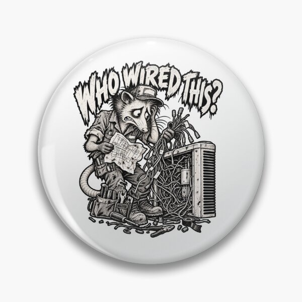 Item preview, Funny HVAC Technician – Who Wired This? designed and sold by DoodleDarling.