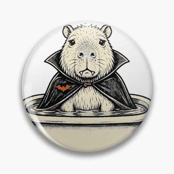 Item preview, I Vant To Be Alone Depressed Vampire Capybara designed and sold by puzzell.