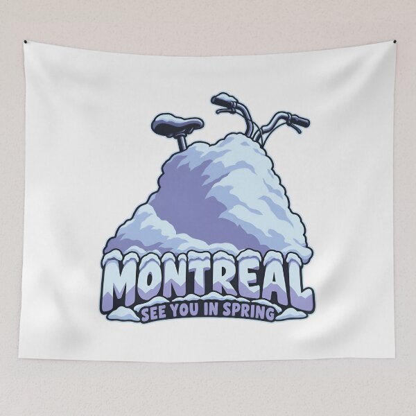 Item preview, Montreal See You in Spring Snowbound Bicycle designed and sold by Fenay Designs.