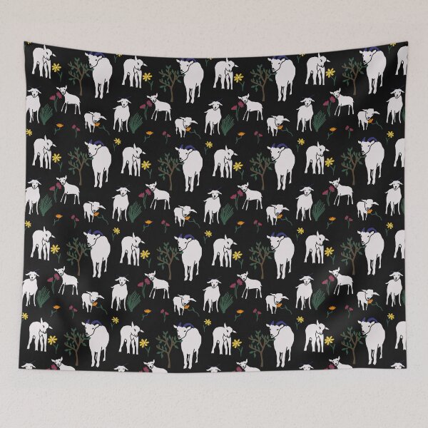 Item preview, Goat black color pattern as a symbol of 2027 designed and sold by fishcard.