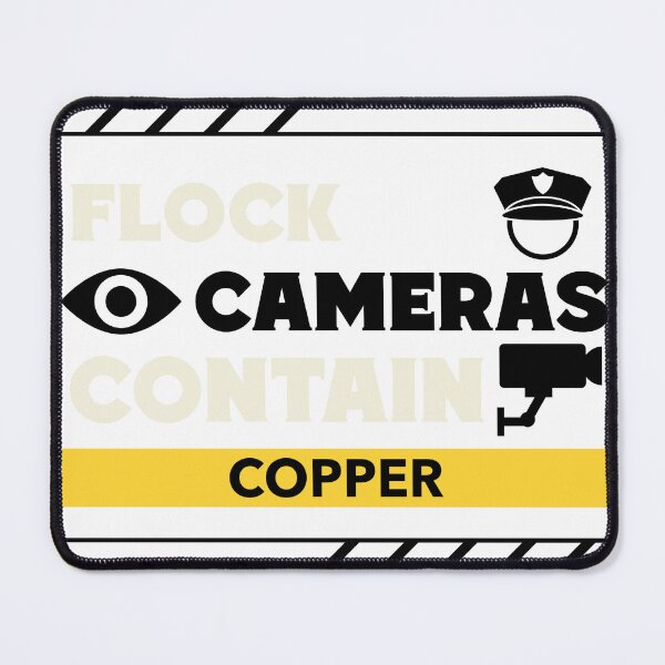 Item preview, Flock Cameras Contain Copper designed and sold by Bees Knees Tees.