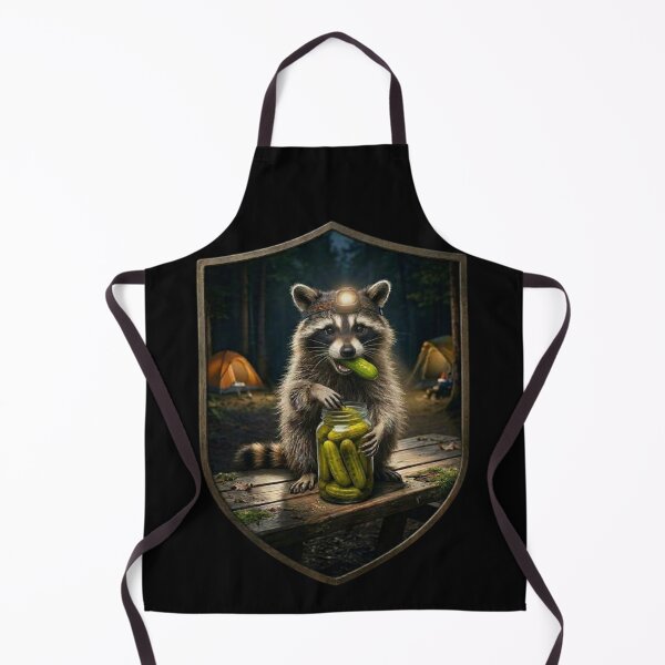Item preview, Raccoon Eating Pickles Funny Camping Pickle Lover Meme designed and sold by LOL-N-LIFESTYLE.