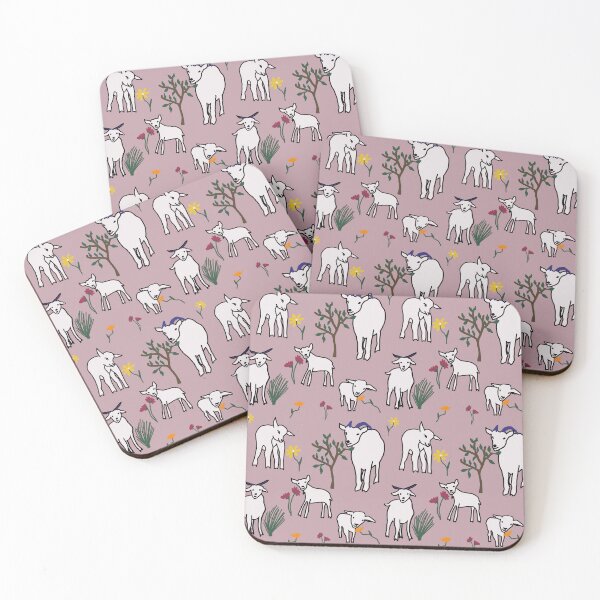 Item preview, Goat pink color pattern as a symbol of 2027 designed and sold by fishcard.