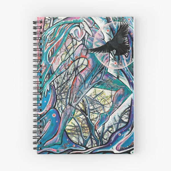 Item preview, Because Dance: original art depicts dancing among trees in the forest designed and sold by artistshera.