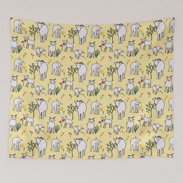 Item preview, Goat yellow color pattern as a symbol of 2027 designed and sold by fishcard.
