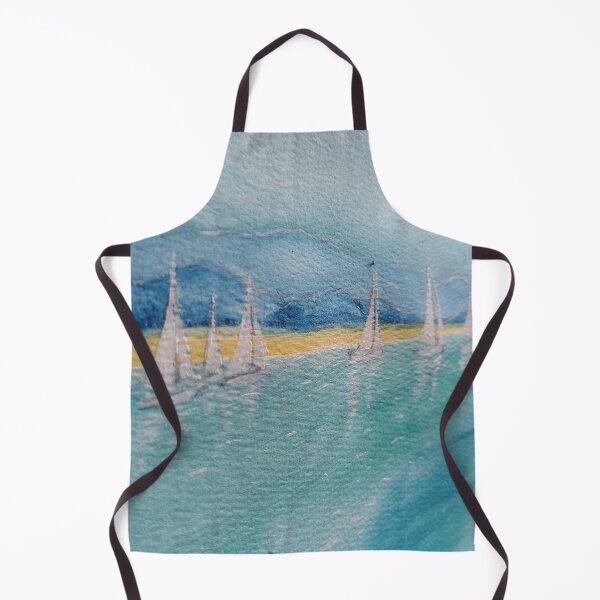 Item preview, ´Serene Seas With Sailboats´ beautiful coastal painting... designed and sold by Melissa Sadie Wright.