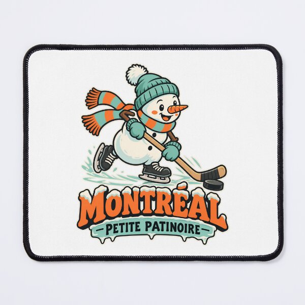 Item preview, Montreal Petite Patinoire Hockey Snowman designed and sold by Fenay Designs.