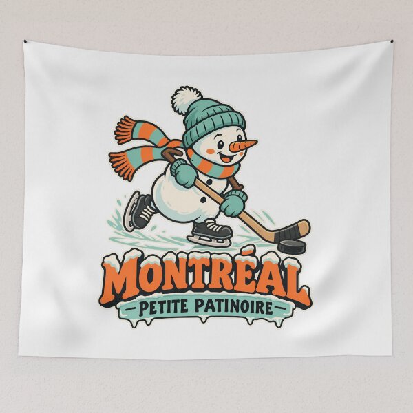 Item preview, Montreal Petite Patinoire Hockey Snowman designed and sold by Fenay Designs.