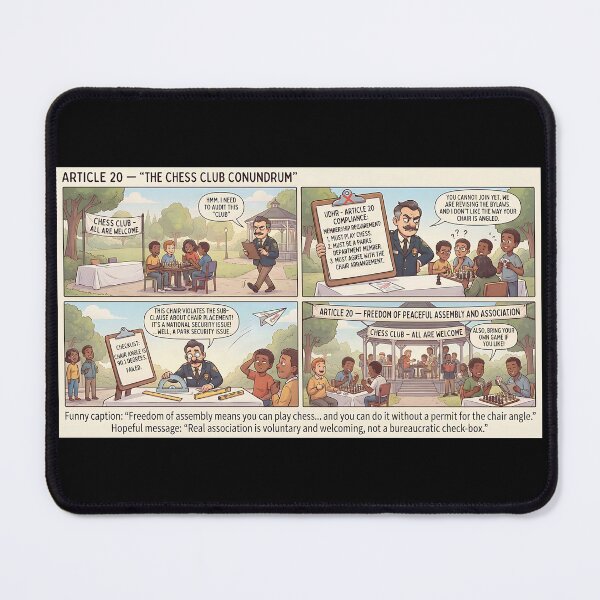 Item preview, Chess Club Challenge: Bureaucracy Meets Freedom designed and sold by Mianku | Für das Leben.