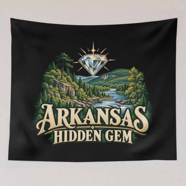 Item preview, Arkansas Hidden Gem Diamond Landscape designed and sold by Side Quest Co..