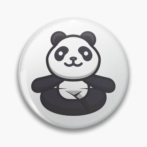 Item preview, Cute Smiling Panda in a Yoga Pose designed and sold by TotalityDesigns.