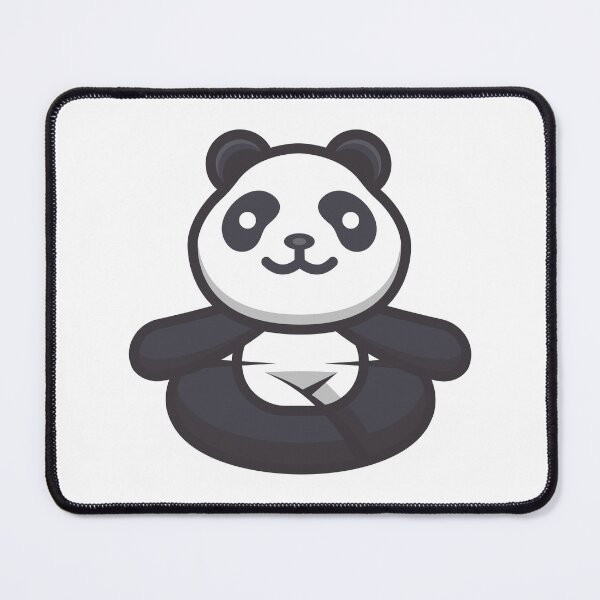 Item preview, Cute Smiling Panda in a Yoga Pose designed and sold by TotalityDesigns.