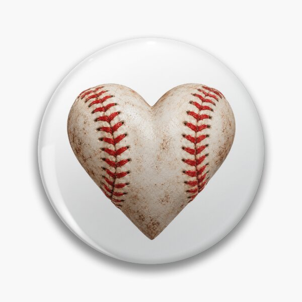 Item preview, Vintage Baseball Heart Red Stitching Sports Art designed and sold by HEARTSIGNAL.