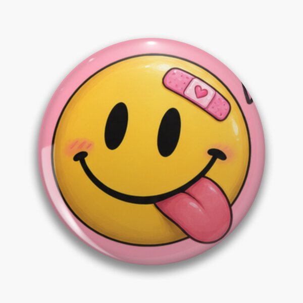 Item preview, Silly smile Emoji Pink designed and sold by FarieArt.