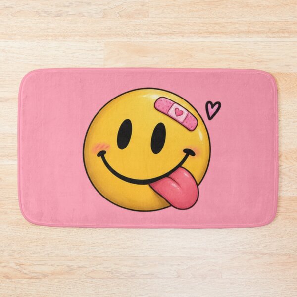 Item preview, Silly smile Emoji Pink designed and sold by FarieArt.