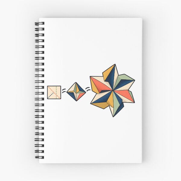 Item preview, Geometric Origami Crease Pattern Bloom designed and sold by Philippa Shop.