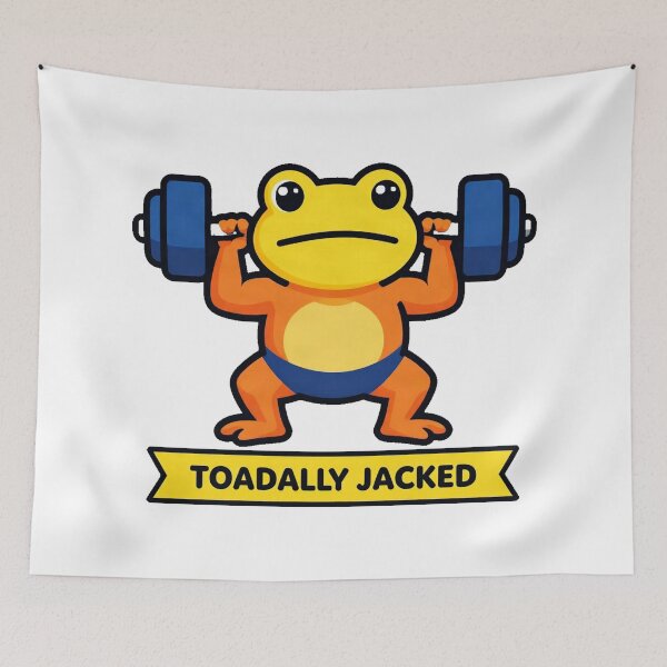 Item preview, Buff Weightlifting Gym Toad designed and sold by Arc2020.