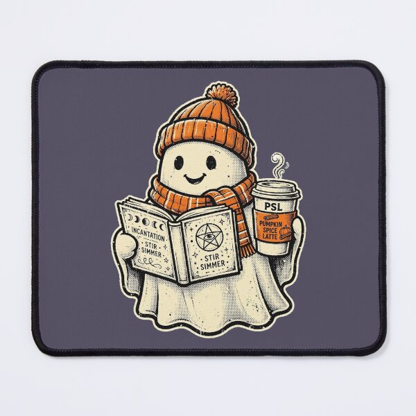 Item preview, Pumpkin Spice Latte Ghost Cozy Halloween Meme designed and sold by puzzell.