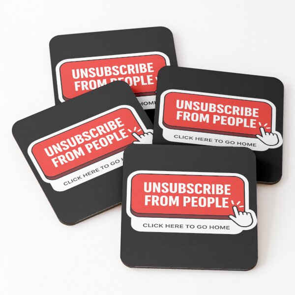Item preview, Unsubscribe From People Funny Website Pop Up Introvert designed and sold by PozivoPlus.