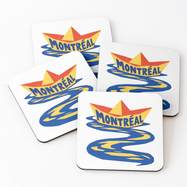 Item preview, Montreal Golden Paper Boat River Journey designed and sold by Fenay Designs.