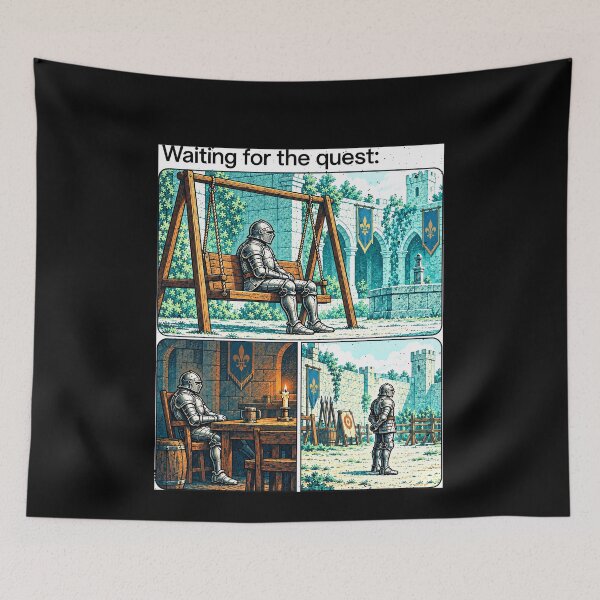 Item preview, Waiting for with a Lonely Knight designed and sold by elderberry.