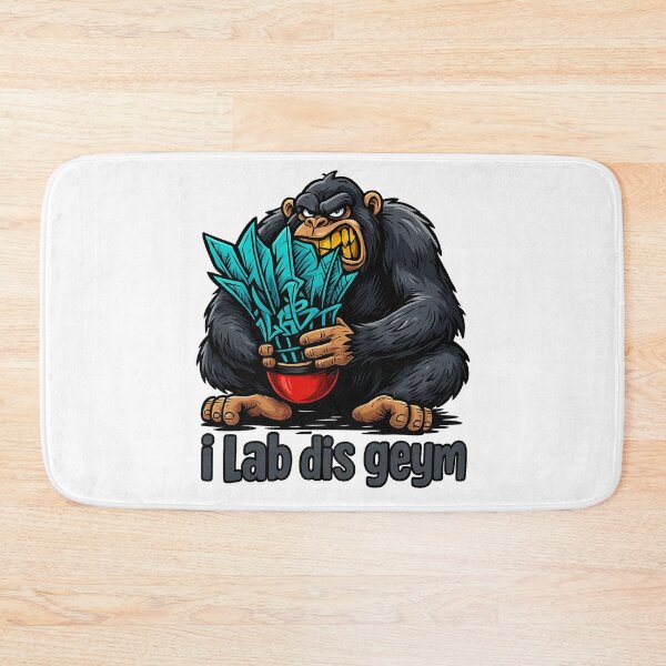 Item preview, Gorilla Power – Badminton Shuttlecock Art designed and sold by simplehcity.