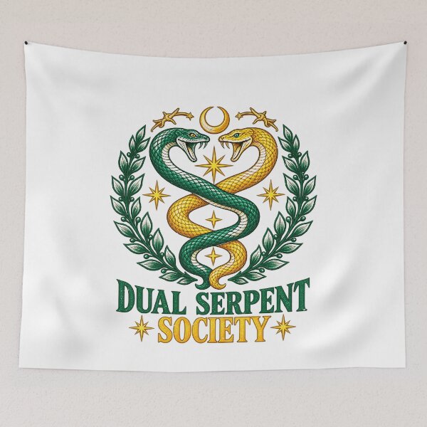 Item preview, Dual Serpent Society With Two Snakes designed and sold by elderberry.
