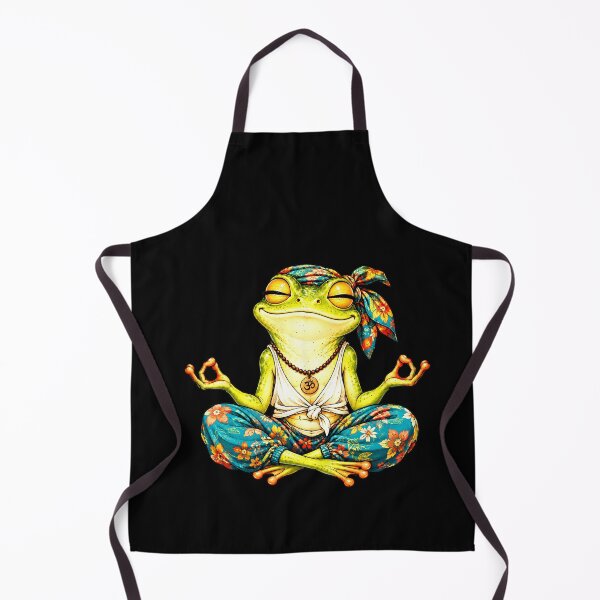 Item preview, Zen Frog in a Meditation Pose designed and sold by elderberry.