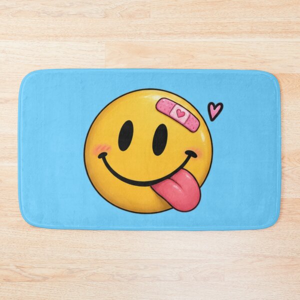 Item preview, Silly smile Emoji Blue designed and sold by FarieArt.