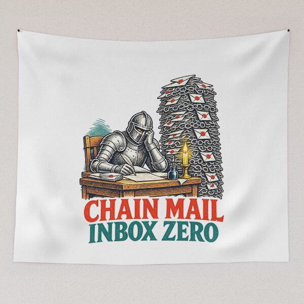 Item preview, Inbox Zero Gets a Medieval Chain Mail Twist designed and sold by elderberry.