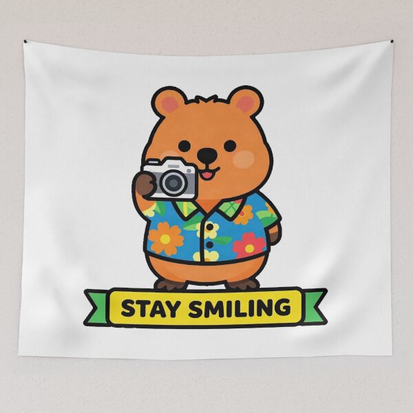 Item preview, Happy Quokka Tourist Selfie Vibes designed and sold by Arc2020.