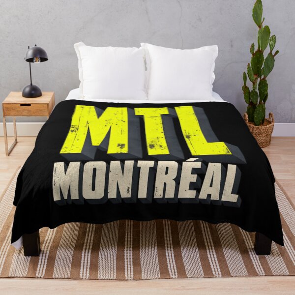 Item preview, Montreal MTL Electric Yellow Block Letters designed and sold by Fenay Designs.