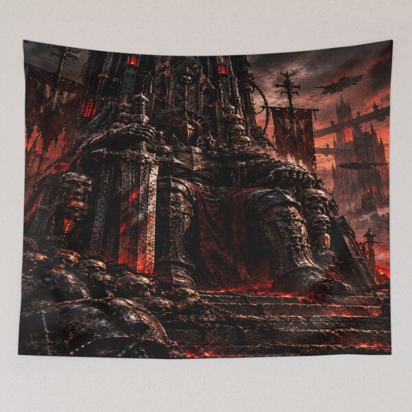 Item preview, The Lord of the Skull Throne | Dark Fantasy Cyber-Gothic designed and sold by JMAVILA ART.