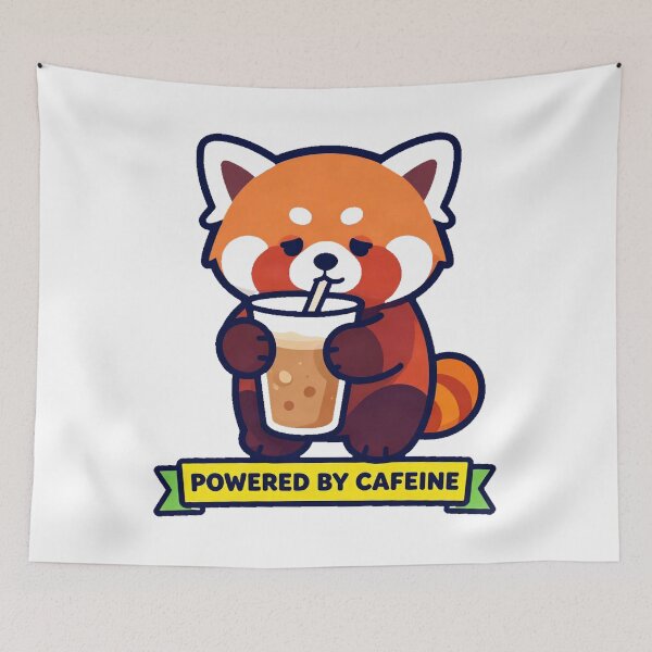 Item preview, Funny Tired Red Panda Coffee designed and sold by Arc2020.