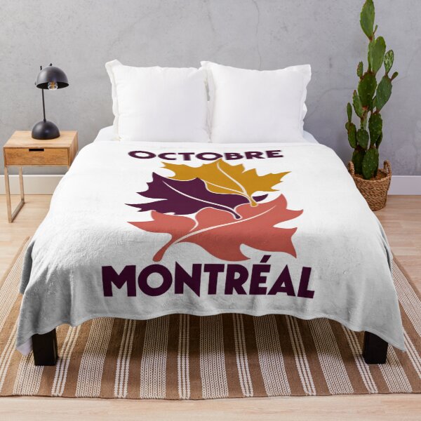 Item preview, Montreal Octobre Falling Autumn Leaves designed and sold by Fenay Designs.
