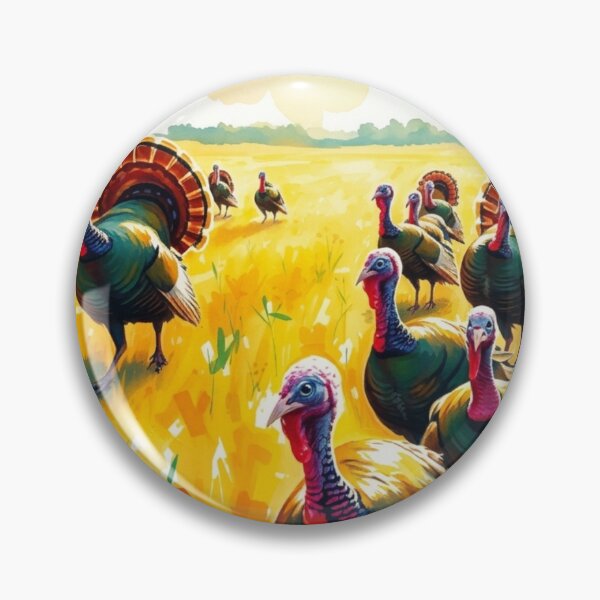 Item preview, Watercolor Thanksgiving Turkeys designed and sold by LavIsInTheAir.