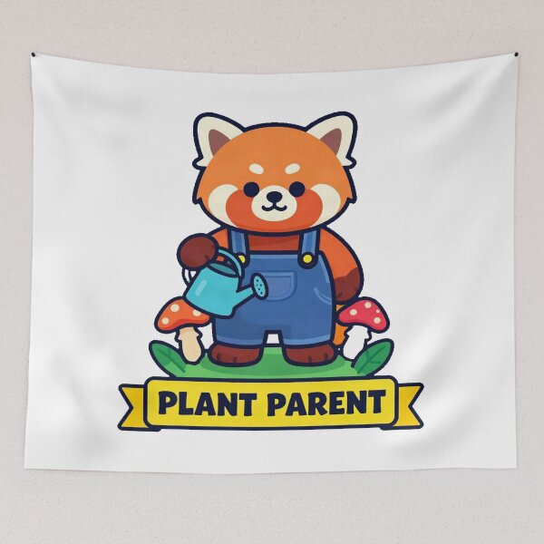 Item preview, Cute Red Panda Gardening Cottagecore designed and sold by Arc2020.