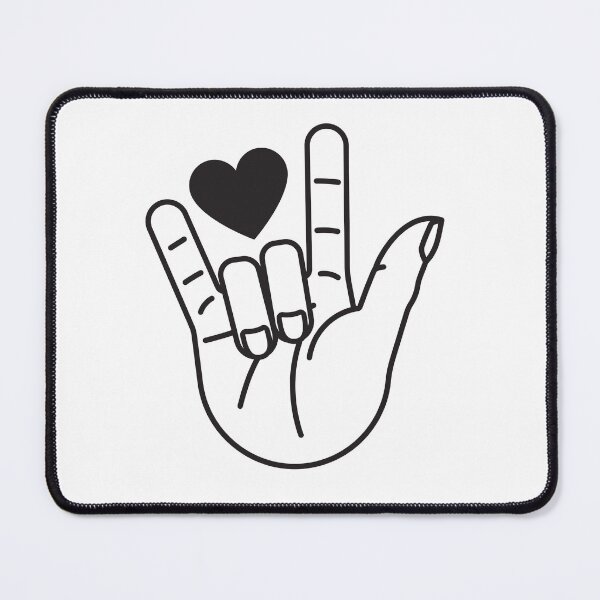Item preview, I love you ASL designed and sold by PoppyandSage.