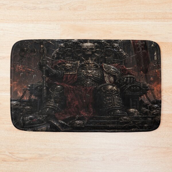 Item preview, Grimdark Warlord on Skull Throne - Dark Fantasy Art designed and sold by JMAVILA ART.