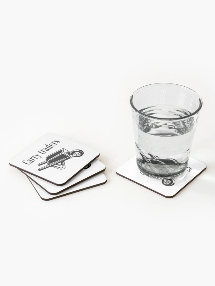 Thumbnail 2 of 5, Coasters (Set of 4), Carry traders designed and sold by Bankers Prime Club.