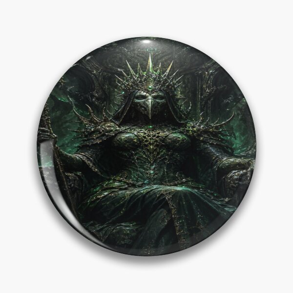 Item preview, Plague Queen on Twisted Roots Throne - Dark Fantasy Art designed and sold by JMAVILA ART.