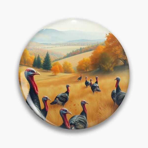 Item preview, Watercolor Thanksgiving Turkeys designed and sold by LavIsInTheAir.
